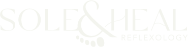 Sole & Heal Reflexology logo in white